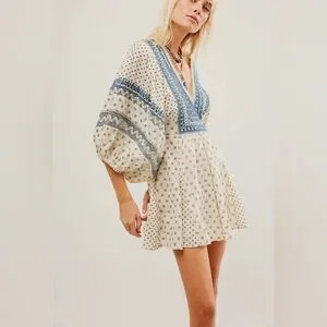 Free People Sweet Southwest Mini Tea Combo Beige NWT (Size S)